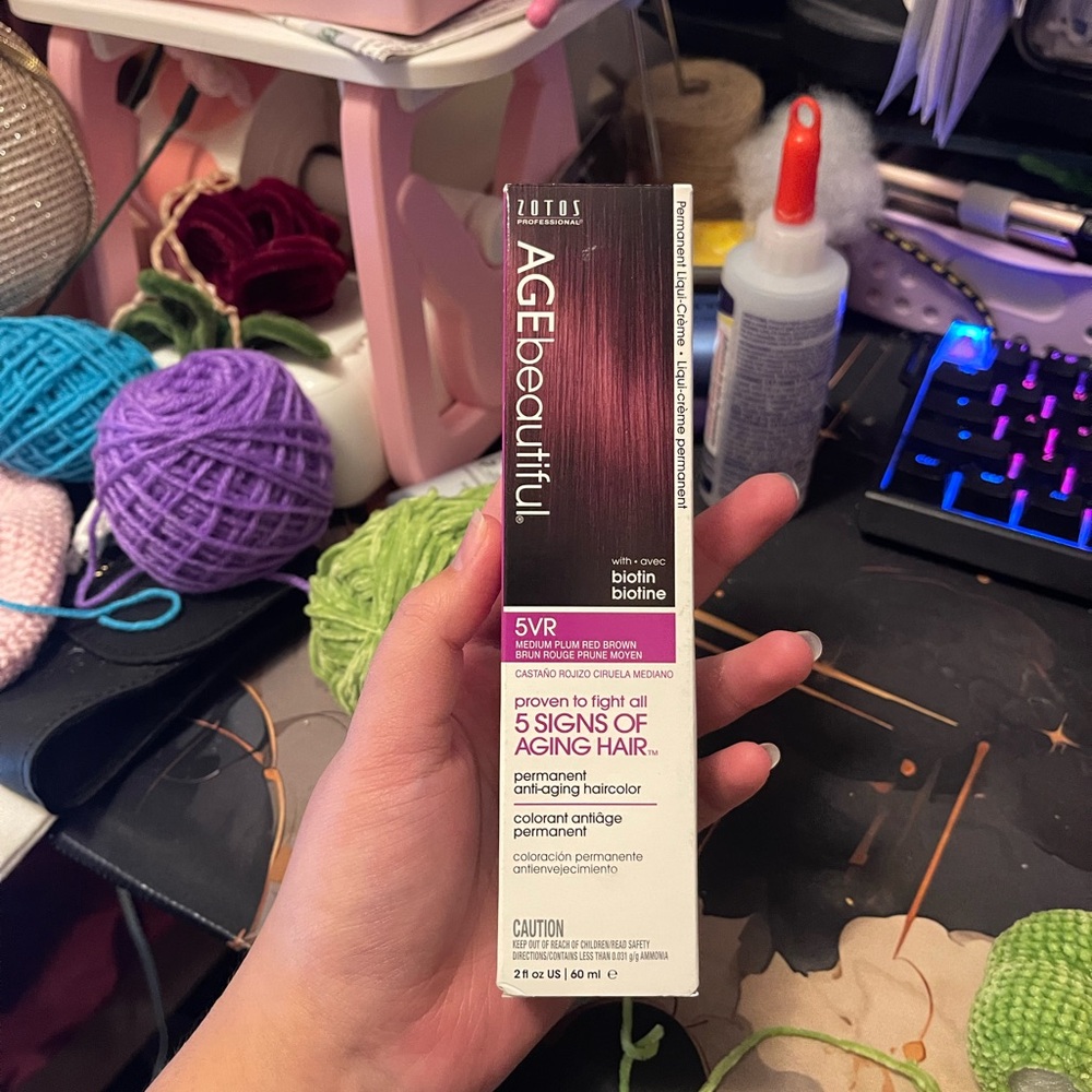 AGEbeautiful Permanent Hair Color Cream - 5VR Plum